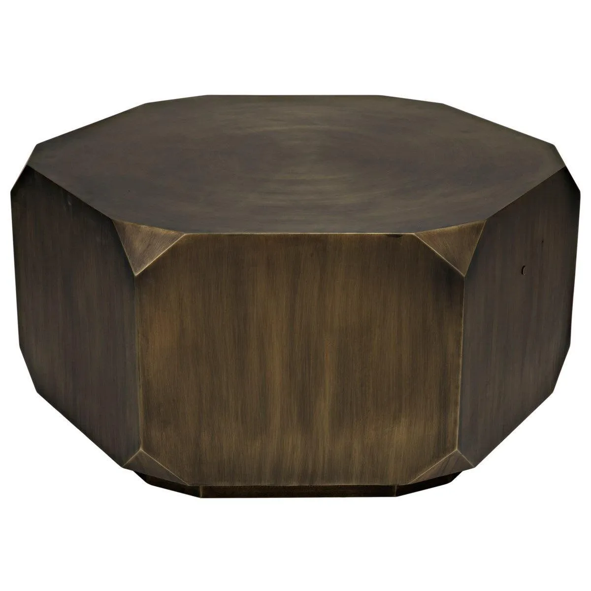 Tytus Coffee Table, Steel with Aged Brass Finish