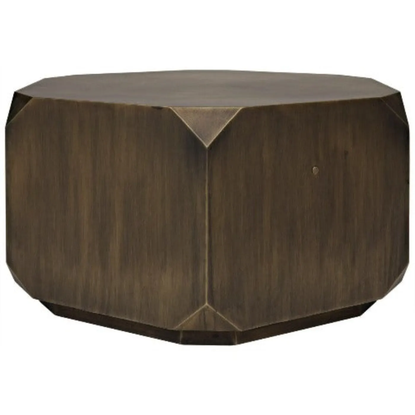 Tytus Coffee Table, Steel with Aged Brass Finish