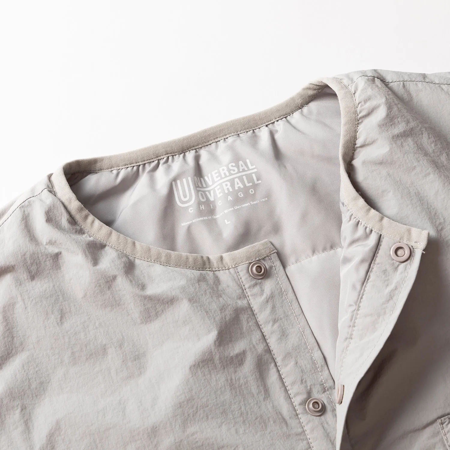 UNIVERSAL OVERALL | ユニバーサルオーバーオール　Begin別注 洗濯できるインサレーションジャケット (ICE GRAY)