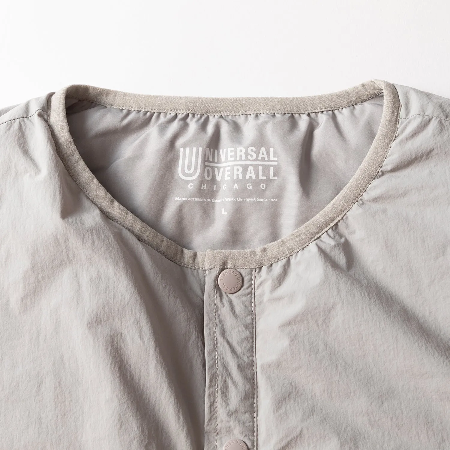 UNIVERSAL OVERALL | ユニバーサルオーバーオール　Begin別注 洗濯できるインサレーションジャケット (ICE GRAY)