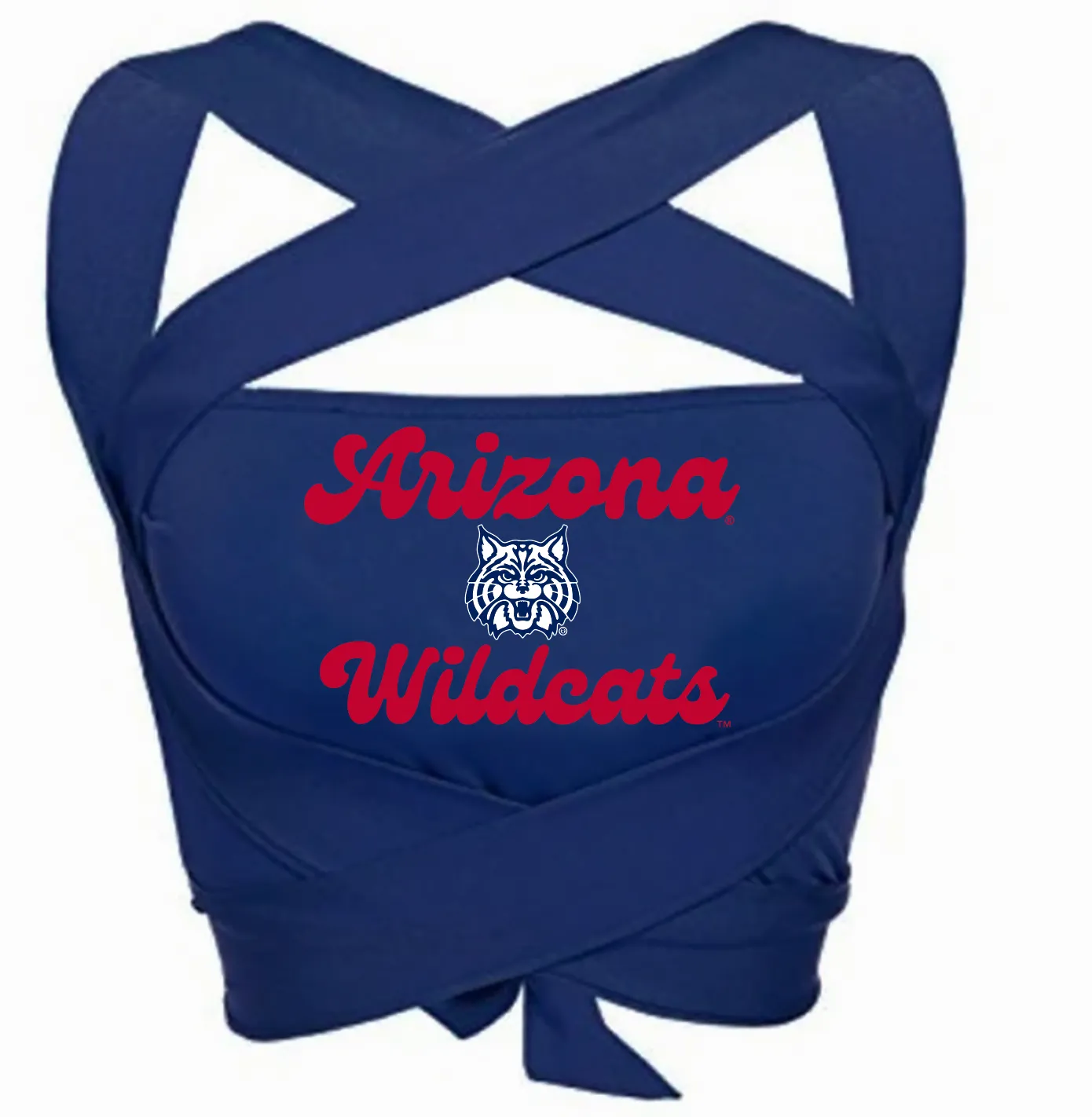 University of Arizona Navy Multiway Bandeau Top