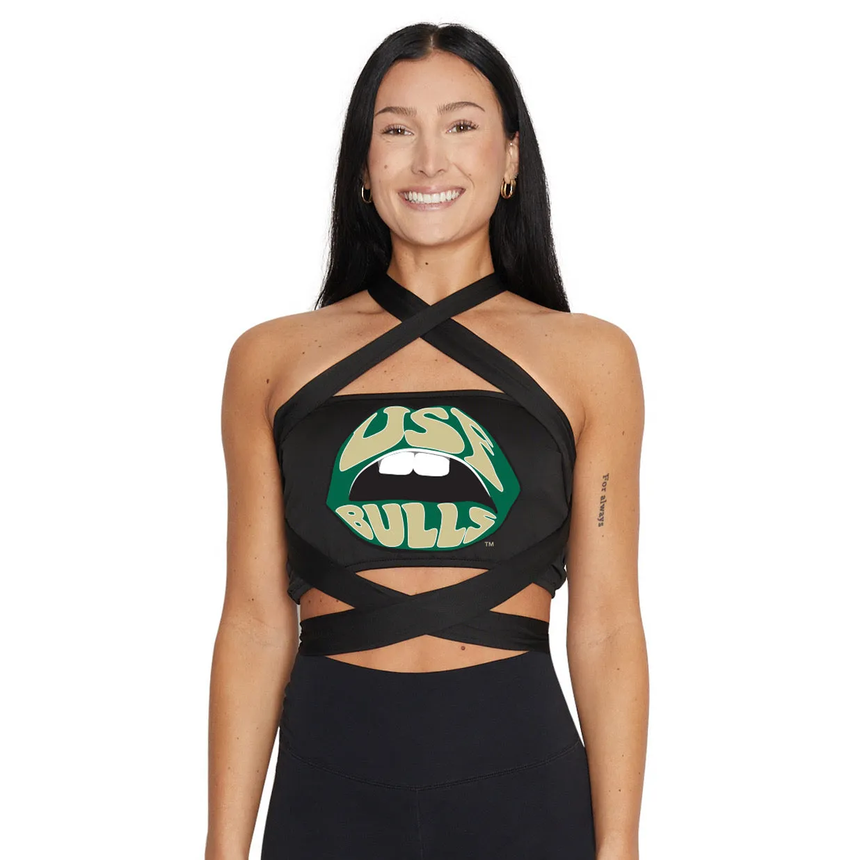 USF Black Multiway Bandeau Top