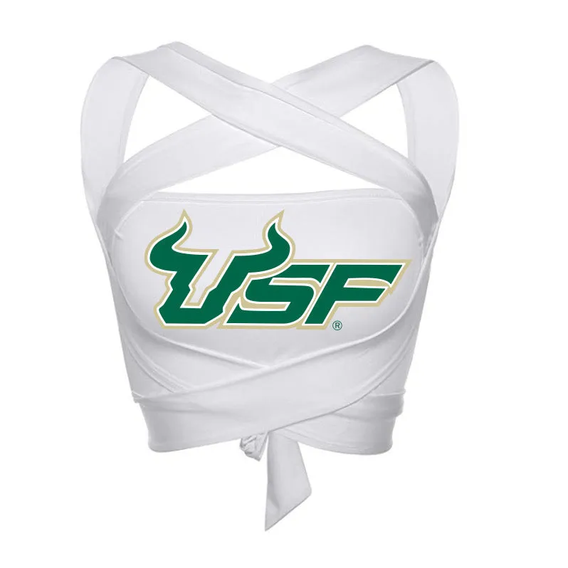 USF White Multiway Bandeau Top
