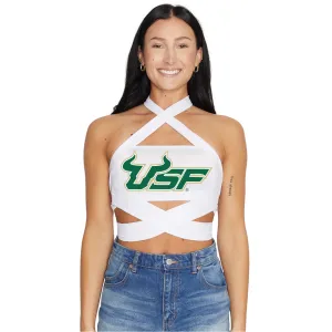 USF White Multiway Bandeau Top