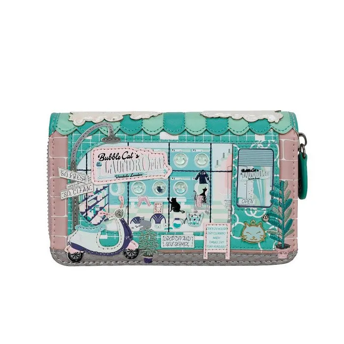 Vendula London - Bubble Cats Medium Zip Around Wallet Available Now