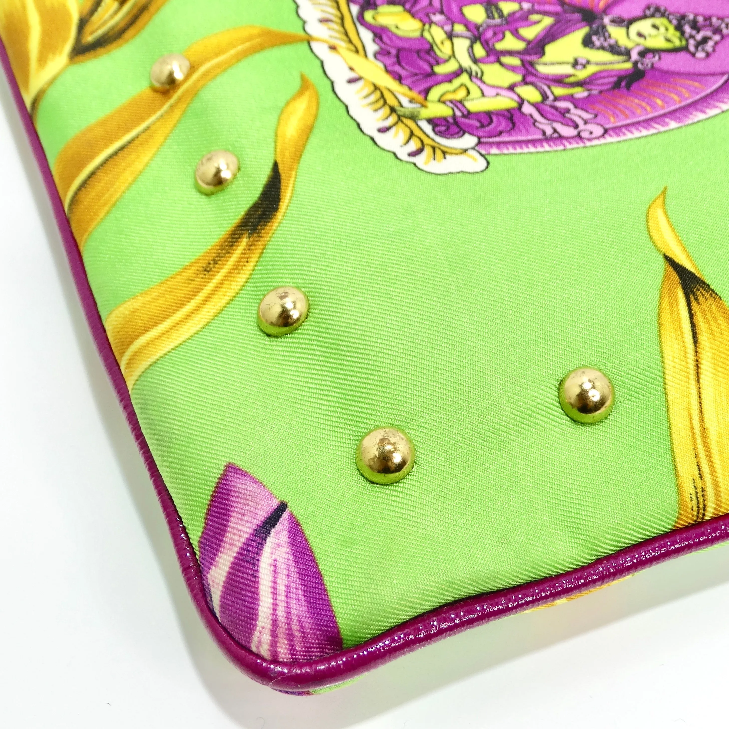 Versace 90s Buddha Print Flat Tote Bag