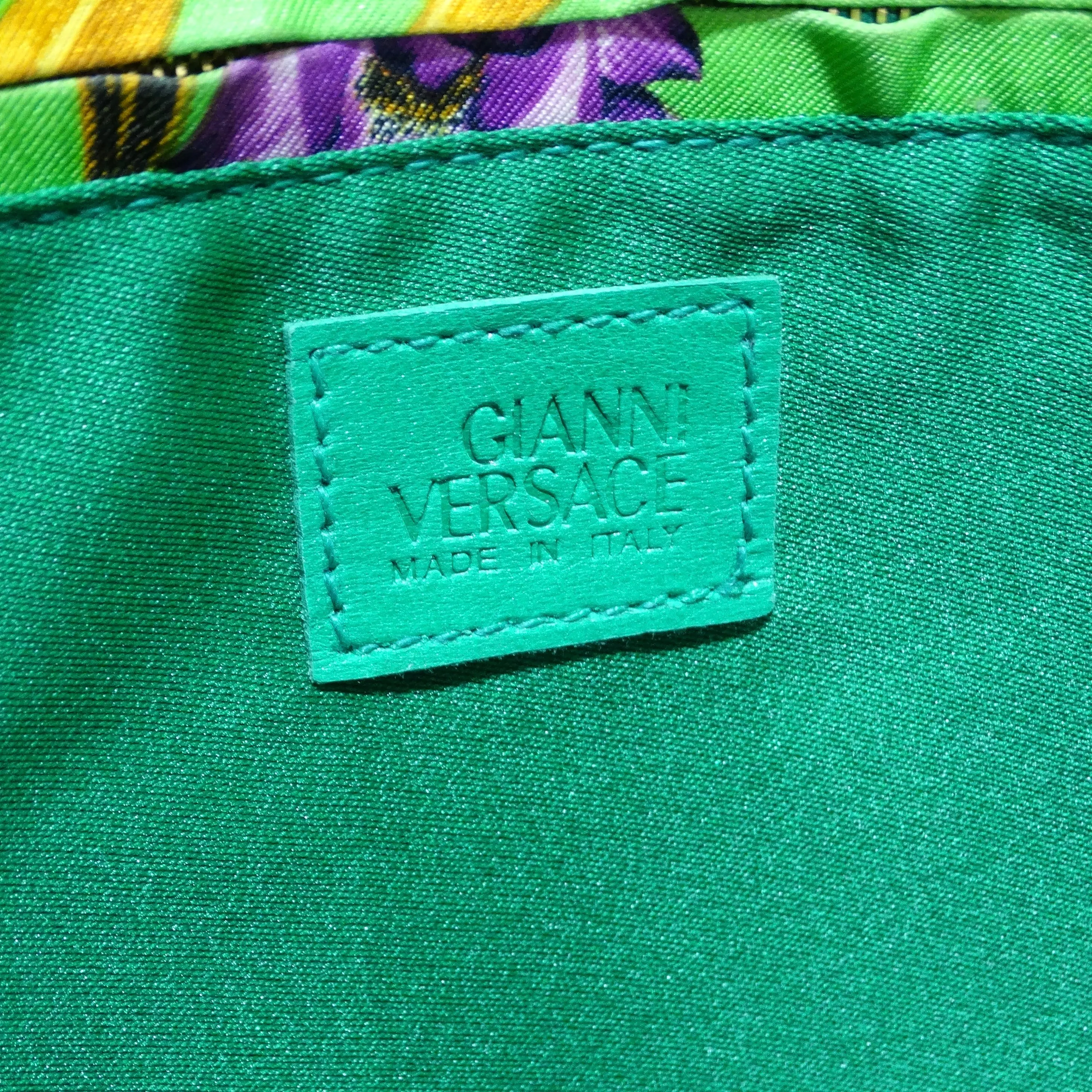 Versace 90s Buddha Print Flat Tote Bag