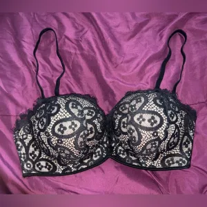 Victoria’s Secret Bombshell Push-Up Multiway Bra Black Lace 34C
