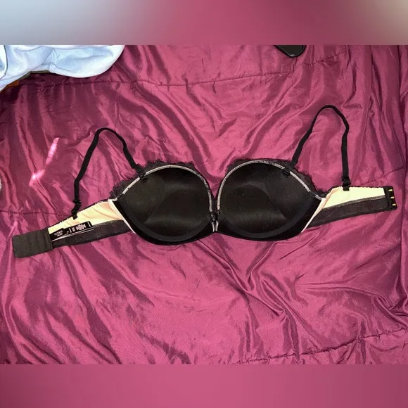 Victoria’s Secret Bombshell Push-Up Multiway Bra Black Lace 34C