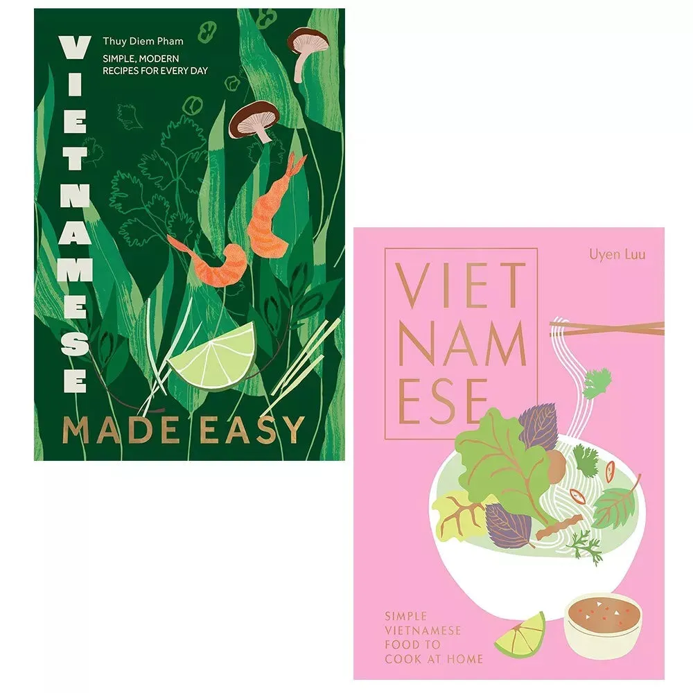 Vietnamese Made Easy Thuy Diem Pham, Vietnamese Uyen Luu 2 Books Set Hardcover