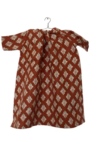 vintage 1970s simple floral dress