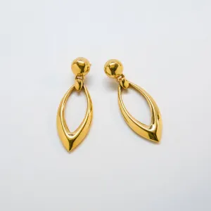 Vintage Pointed Door Knocker Earrings