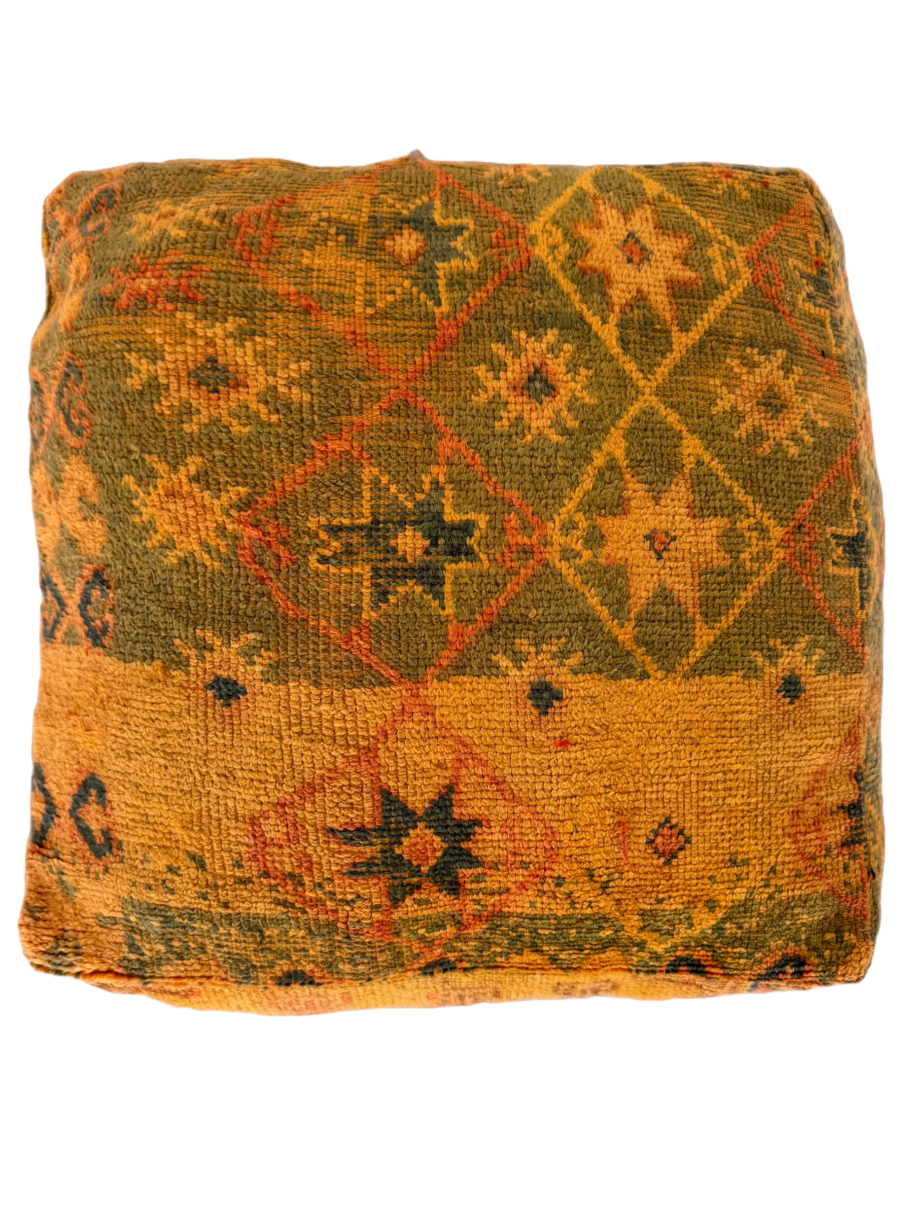 Vintage Taznakht Pouf - Eight-pointed Star