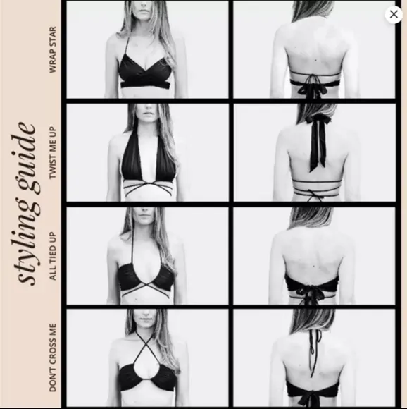 We are HAH Free People Reversible Multiway DIY Swim Bikini Top Shroom Xs/s