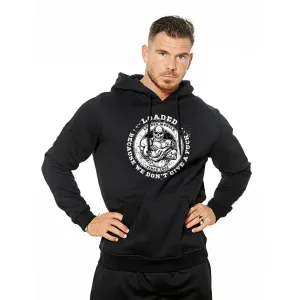 We Don't Give A Fuck Heavy Hoodie - Black