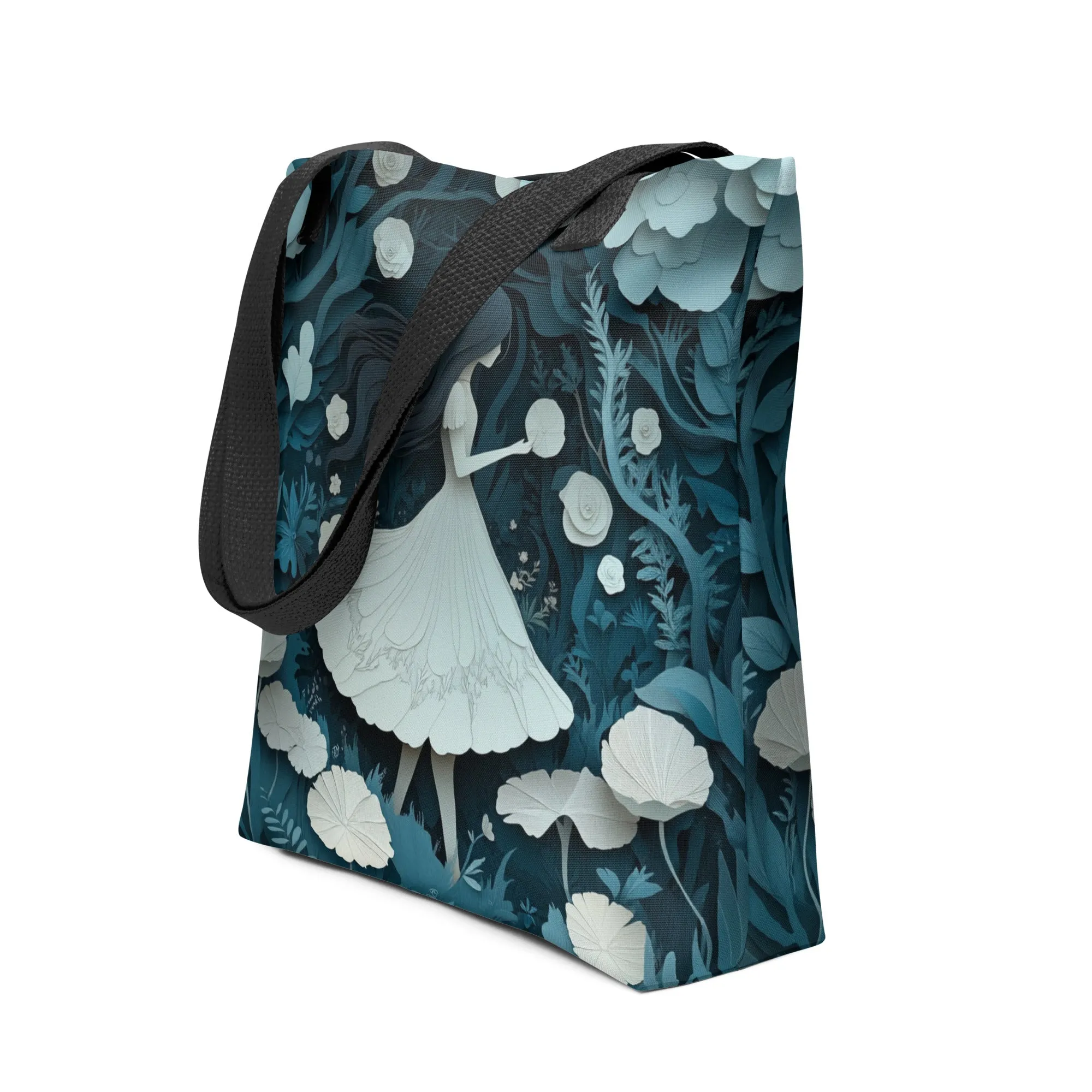 White and Blue Forest - Tote Bag