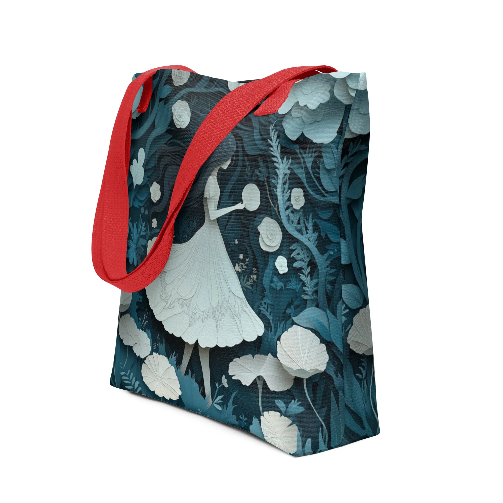 White and Blue Forest - Tote Bag