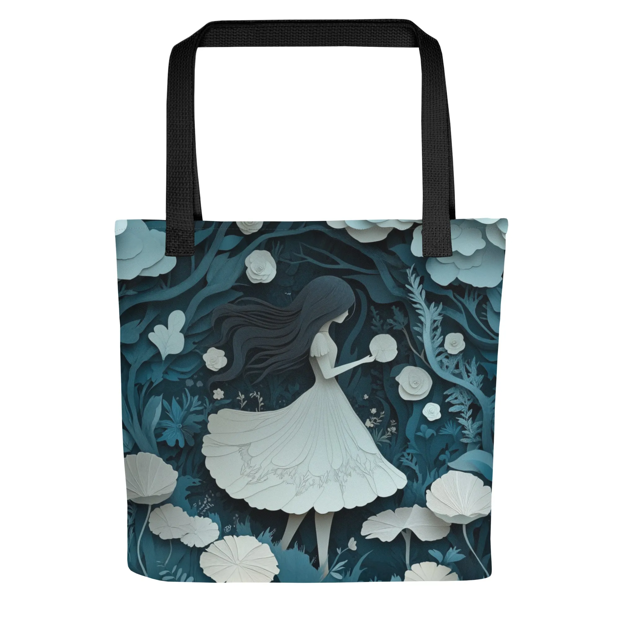 White and Blue Forest - Tote Bag