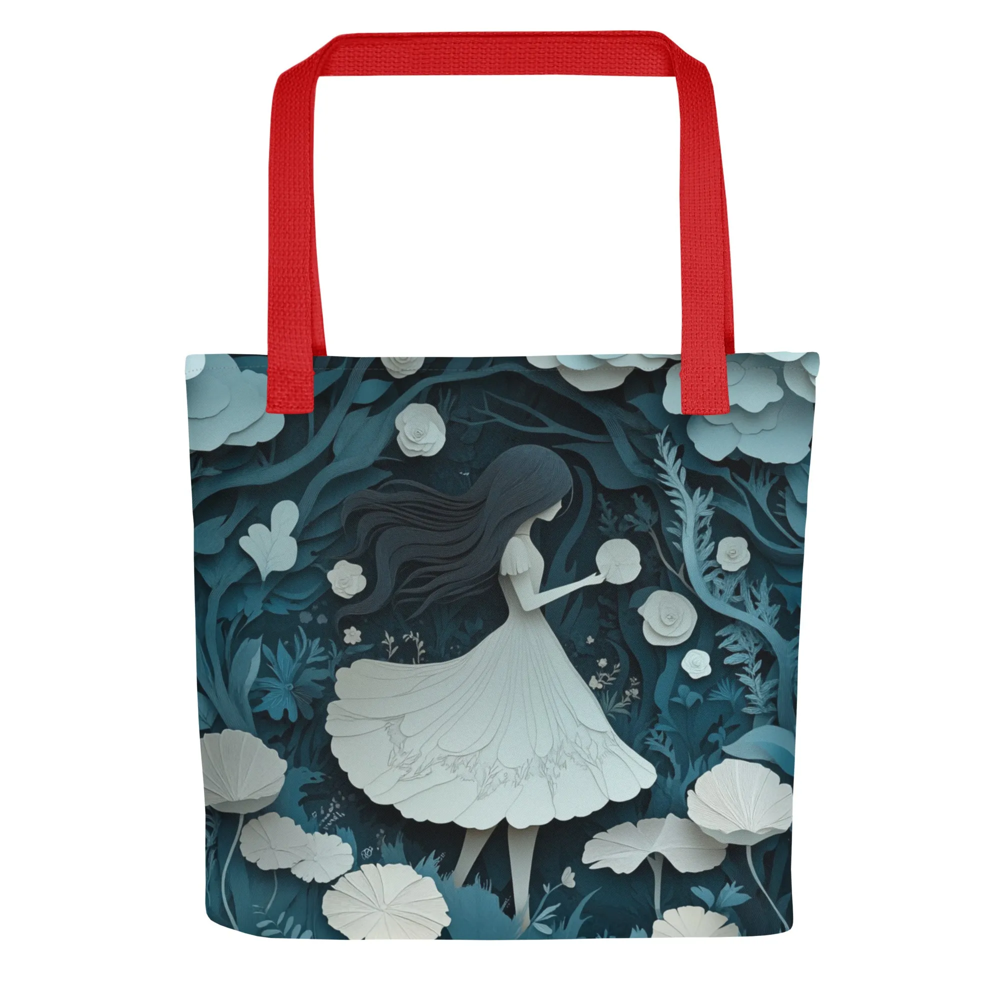 White and Blue Forest - Tote Bag