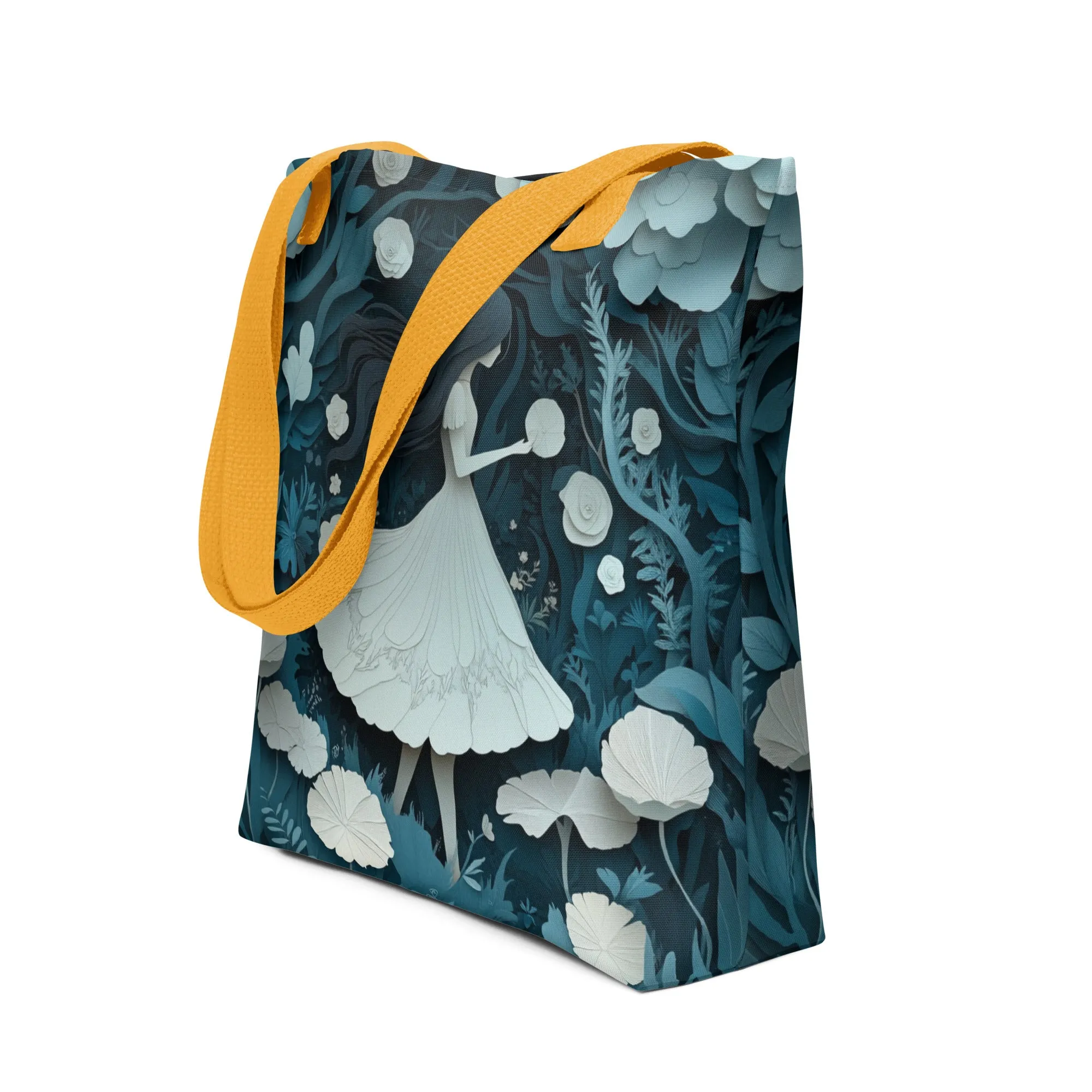 White and Blue Forest - Tote Bag