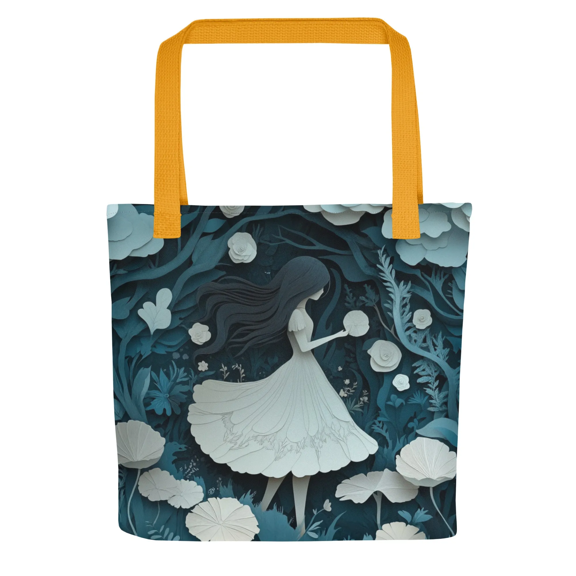 White and Blue Forest - Tote Bag