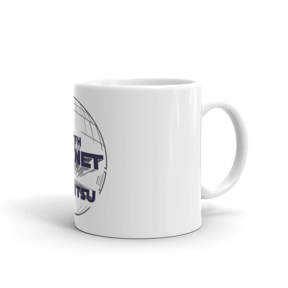 White glossy mug