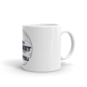 White glossy mug