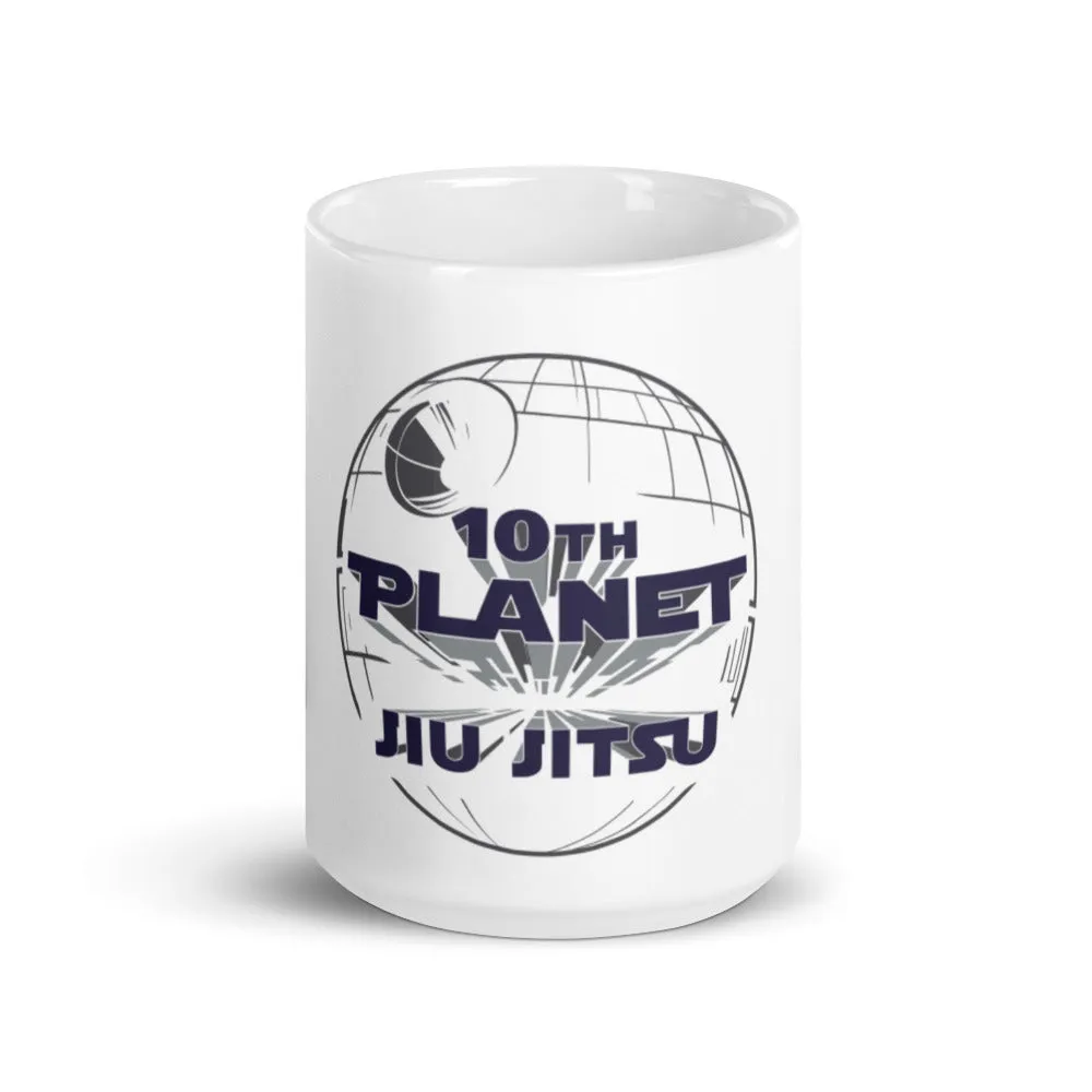 White glossy mug