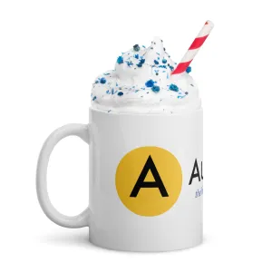 White glossy mug