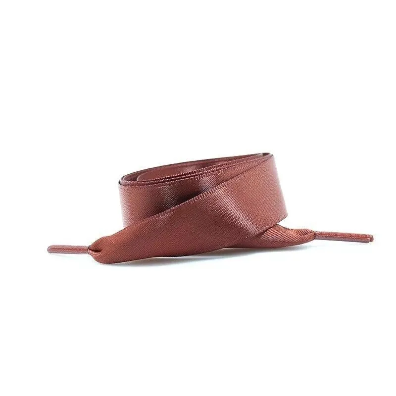 Wide Satin Shoelaces