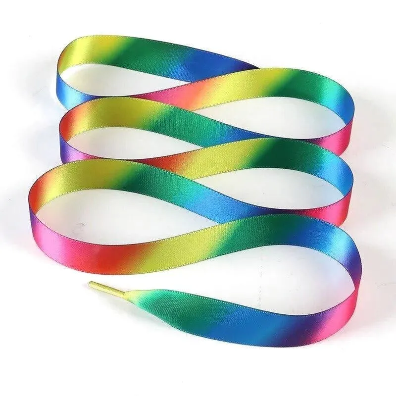 Wide Satin Shoelaces