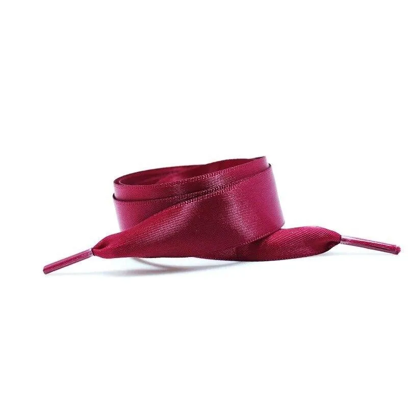 Wide Satin Shoelaces