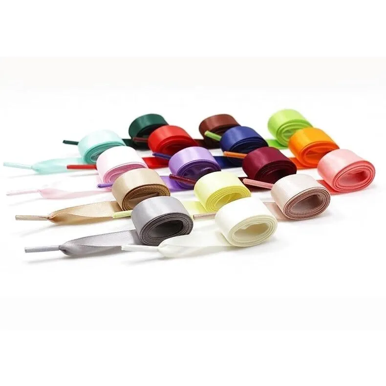 Wide Satin Shoelaces