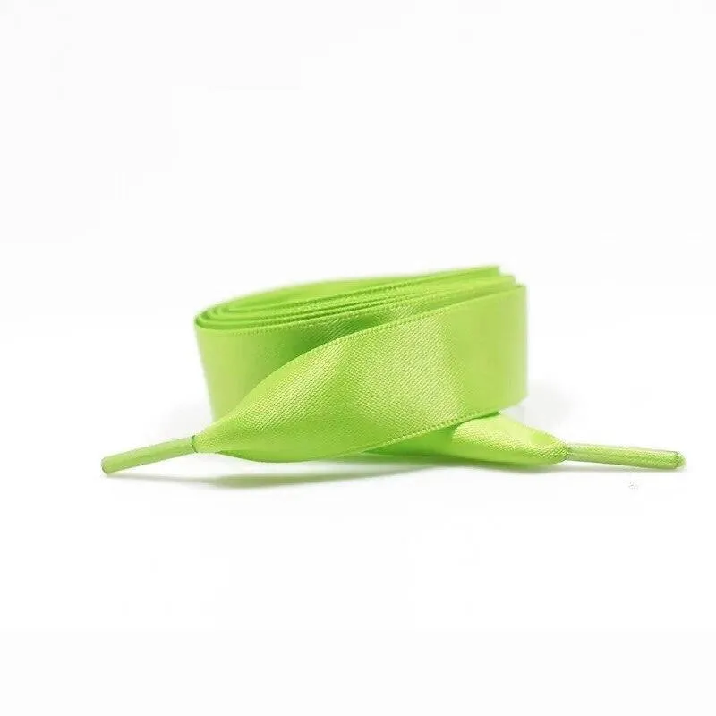 Wide Satin Shoelaces