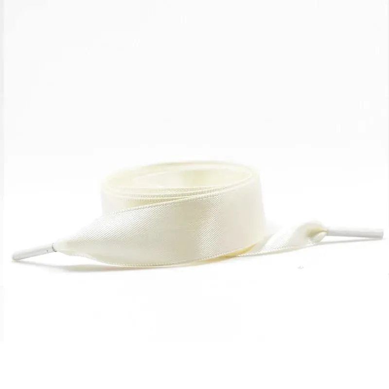 Wide Satin Shoelaces