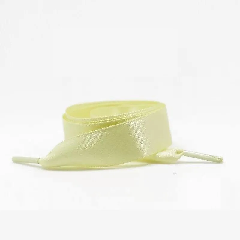 Wide Satin Shoelaces