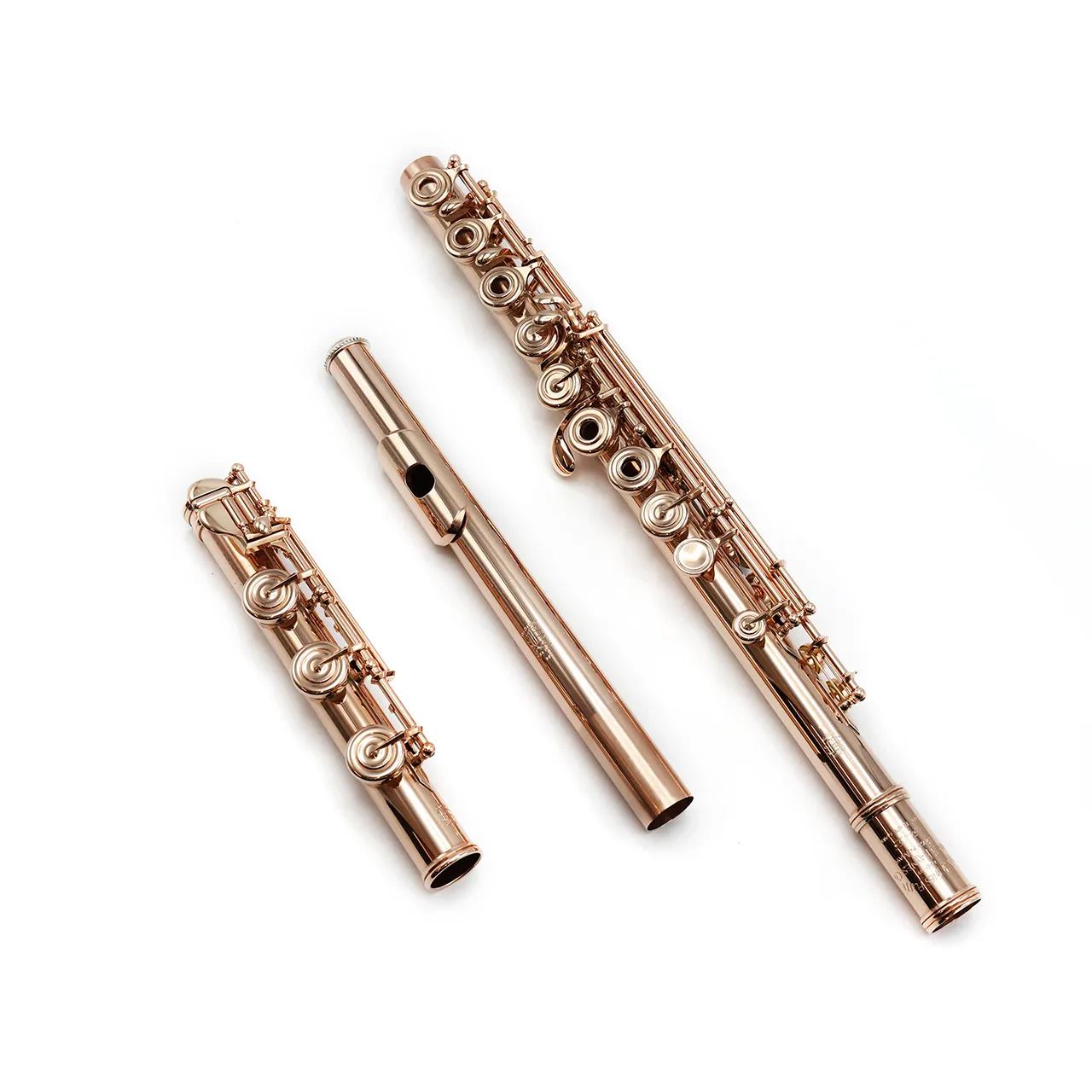 William S. Haynes Handmade Custom Flute in 10K Gold with 14K Gold Mechanism - New