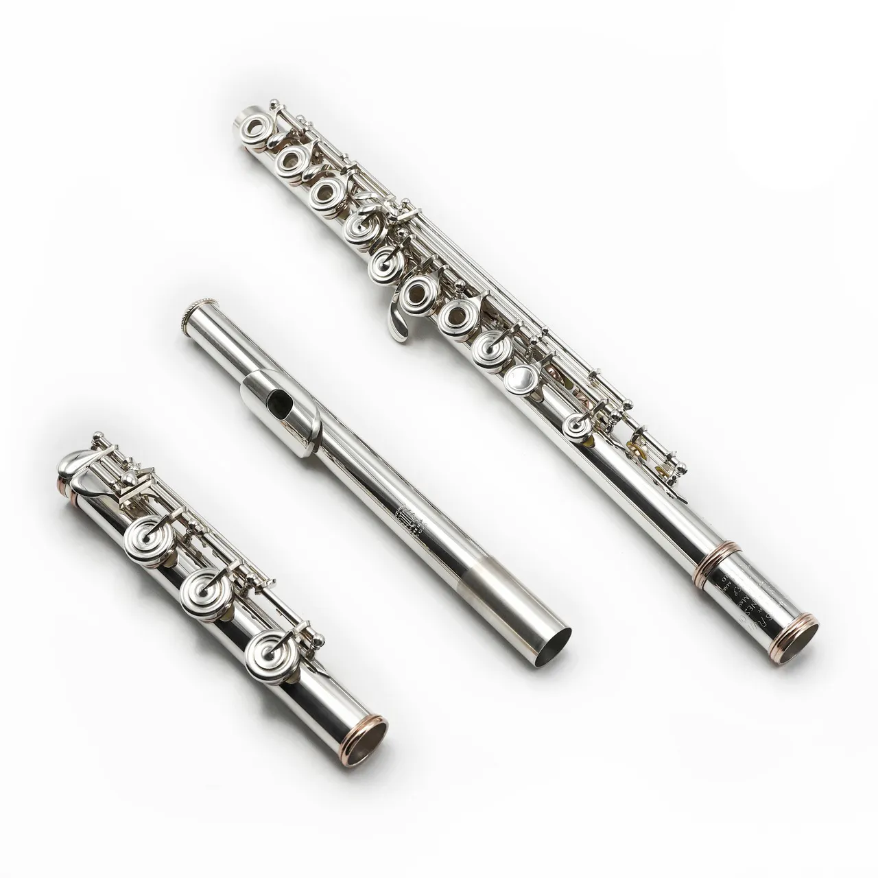William S. Haynes Handmade Custom Flute in 5% Gold with 14K Gold Tone Holes and Rings - New