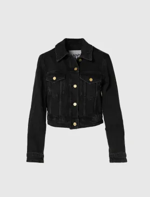 WOMEN'S CROPPED DENIM JACKET