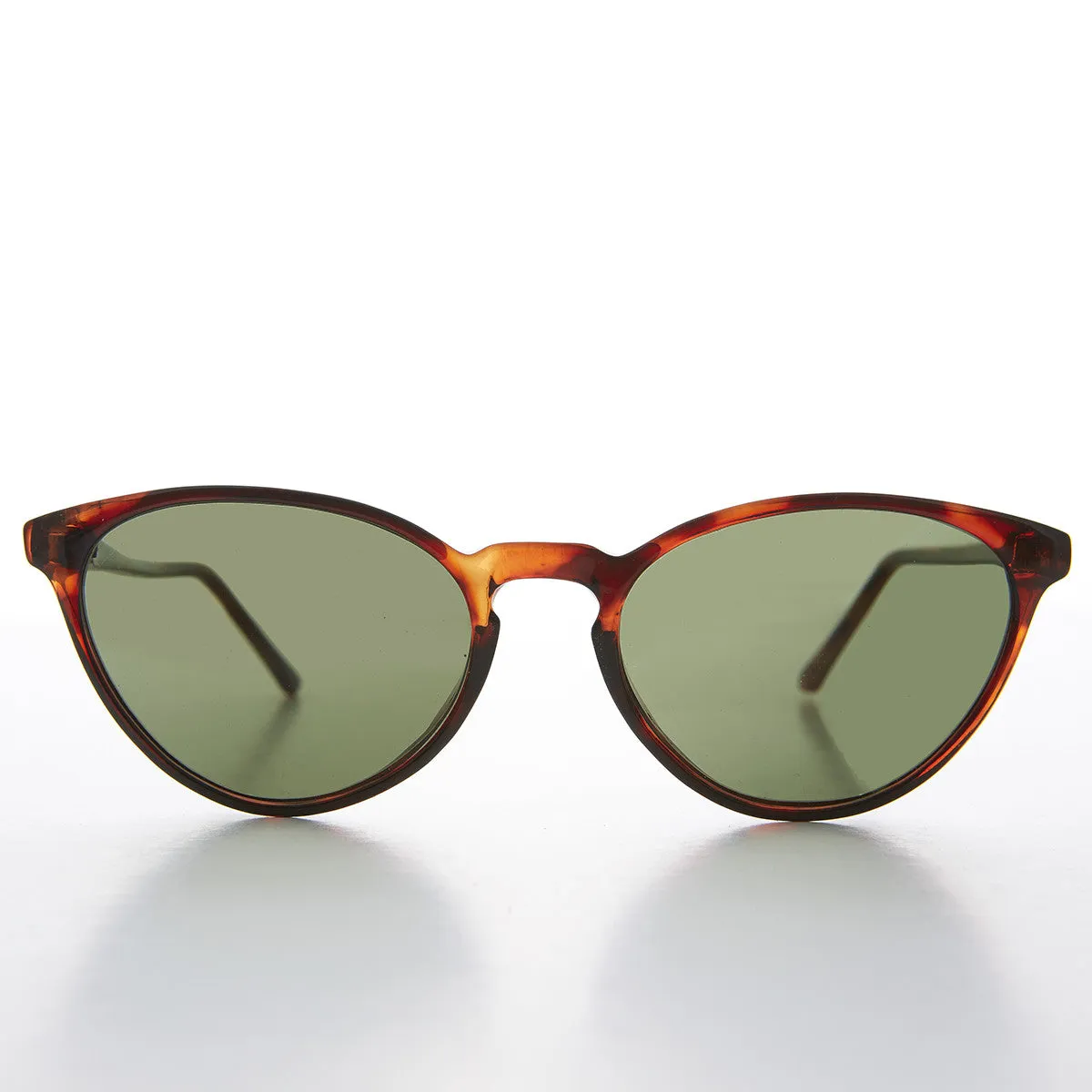 Women's Round Cat Eye Sunglass with Keyhole Bridge - Allie