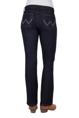 Wrangler Jeans Womens Q Baby Ultimate Riding Jeans Dark Dynasty