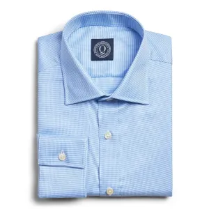 Wrinkle Resistant Houndstooth - Blue