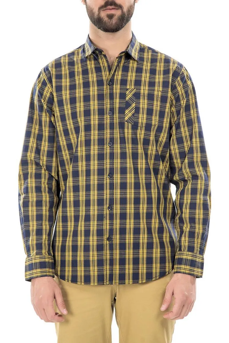 Yellow Casual Shirt FS Regular Fit