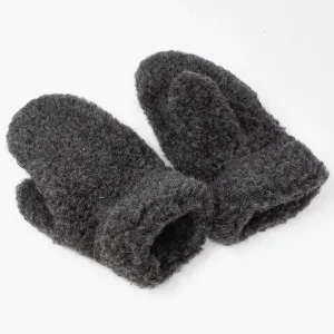 Yoko Wool Simple Mittens Graphite