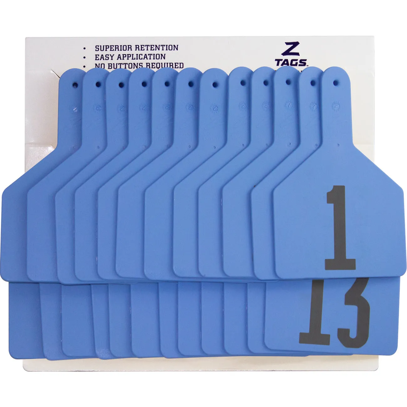 Z Tags 1 piece cow printed (25 units-package)