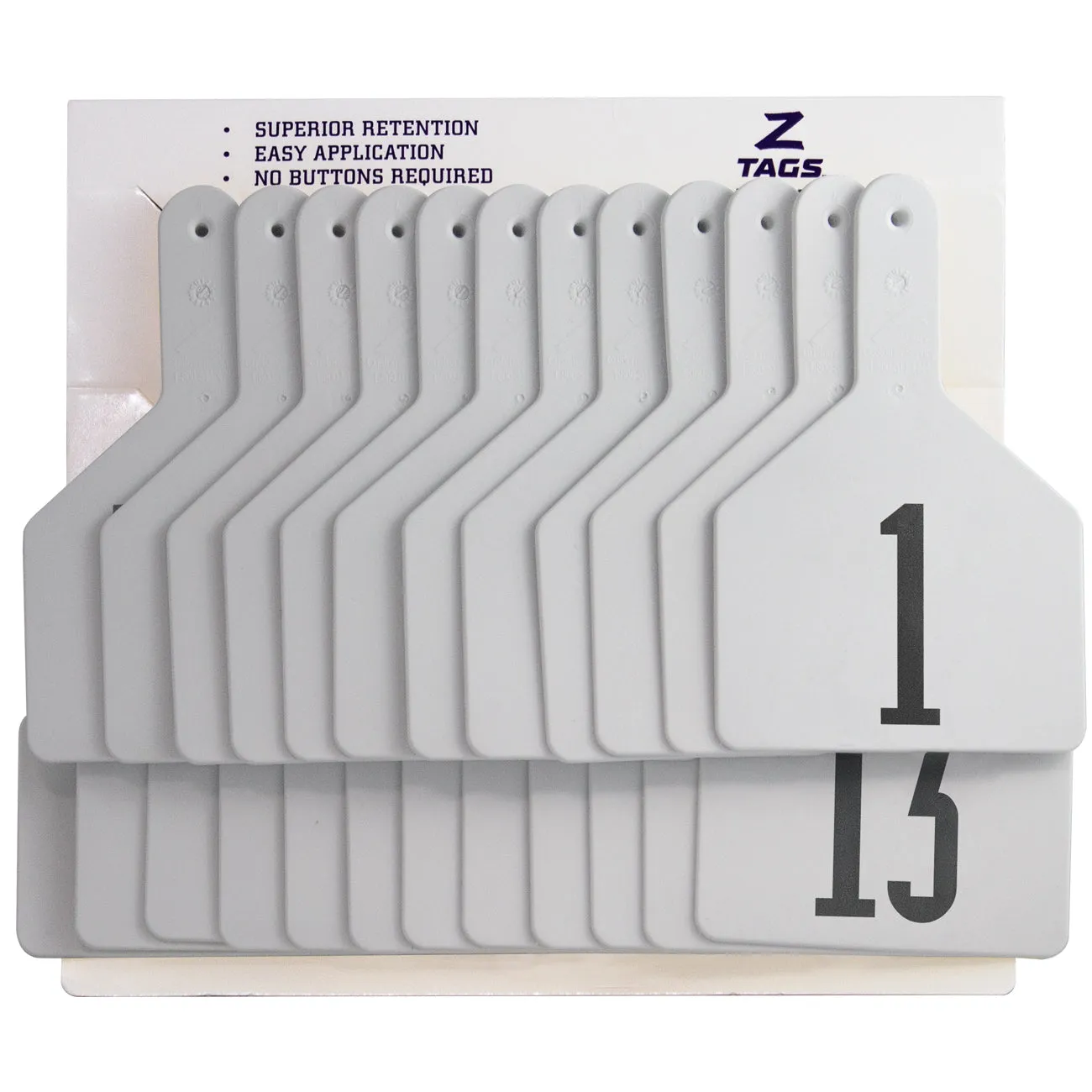 Z Tags 1 piece cow printed (25 units-package)