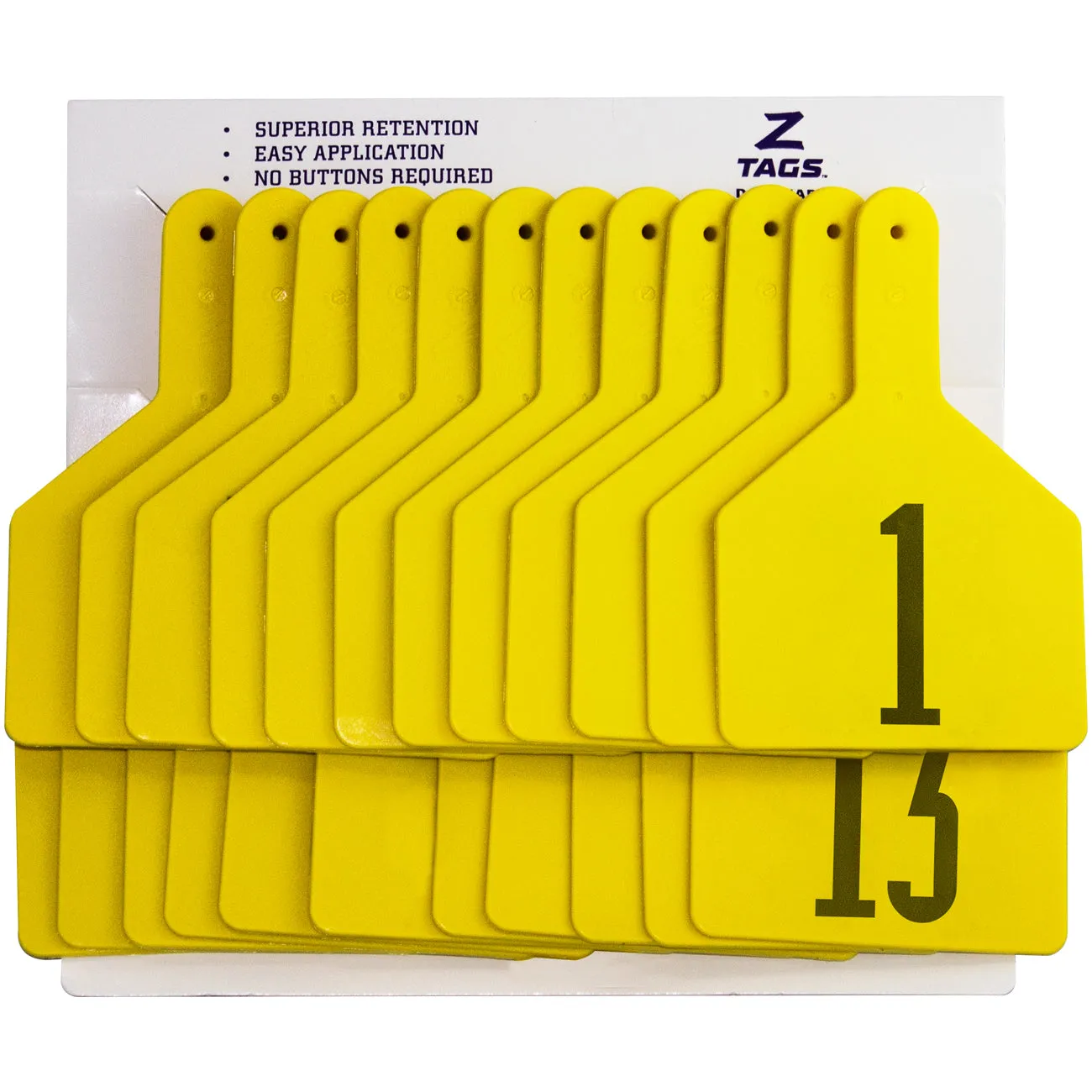 Z Tags 1 piece cow printed (25 units-package)