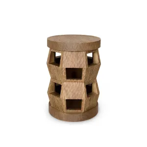 Zanzibar Stool/Side Table / Desert Brown