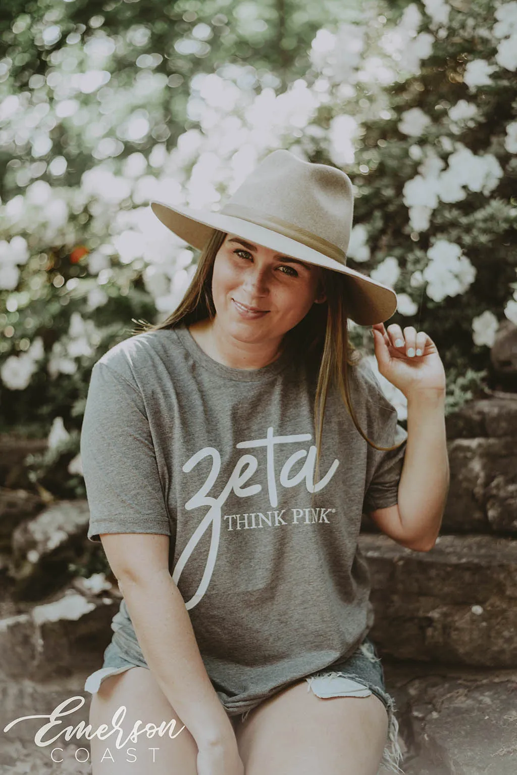 Zeta Think Pink Simple Tee