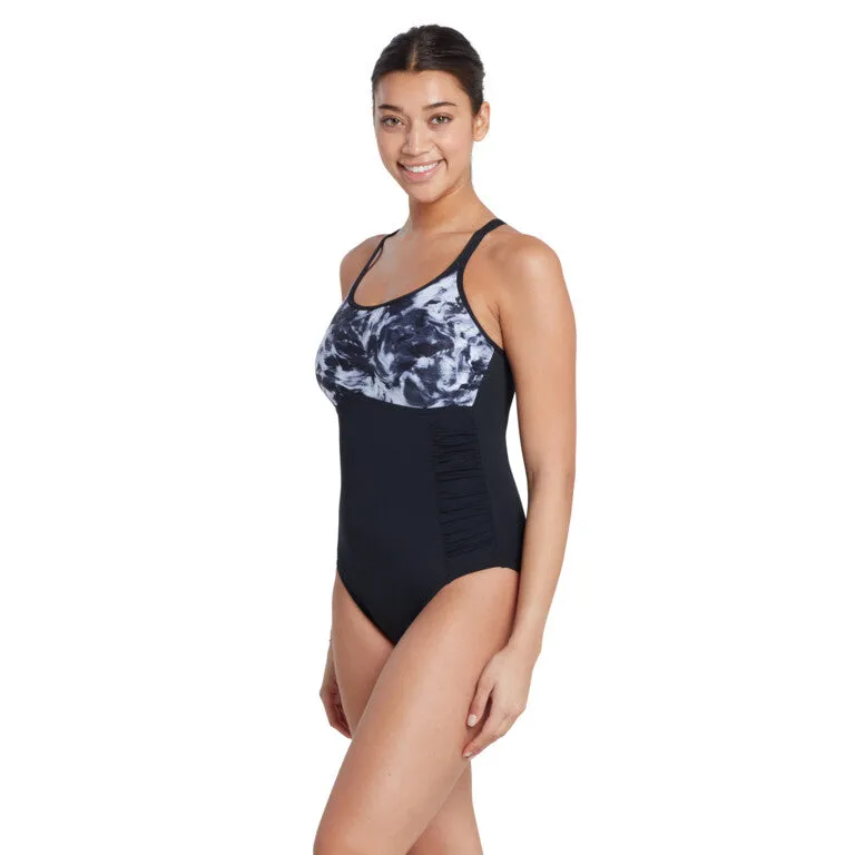 ZOGGS Women's Multiway 1 Piece - Marble Print